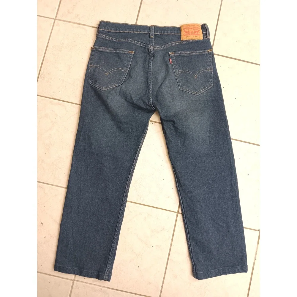 Levi's 505 Original‎ Fit Straight Leg Blue Denim Jeans Mens W33 L32